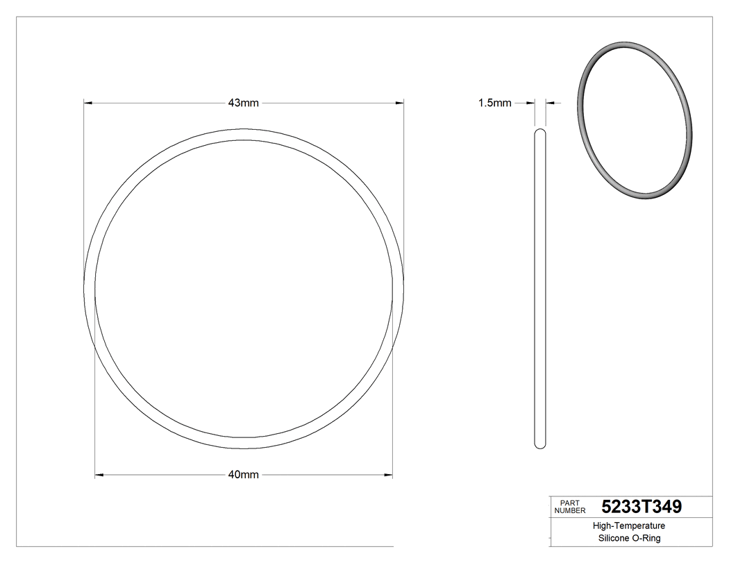 Technical drawing - 5233T349